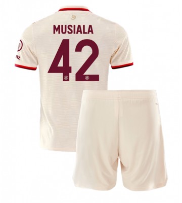 Bayern Munich Jamal Musiala #42 Tercera Equipación Niños 2024-25 Manga Corta (+ Pantalones cortos)